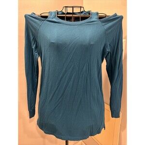KENNETH COLE Lyons Blue Cold Shoulder Shirt Top Size Medium